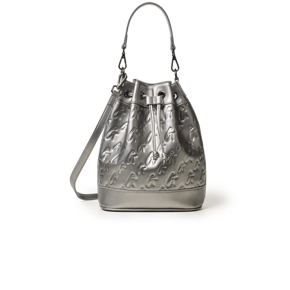 Medium Monogram Bucket Bag Platinum